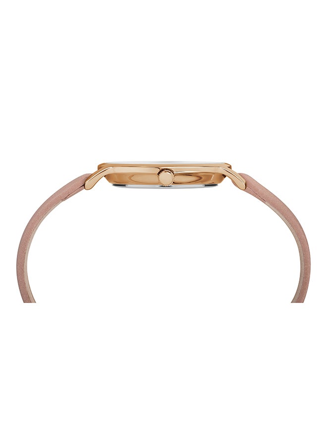 تيميكس ساعة بعقارب وسوار من الجلد ومقاومة للماء طراز TW2R85200 women  - Image 3
