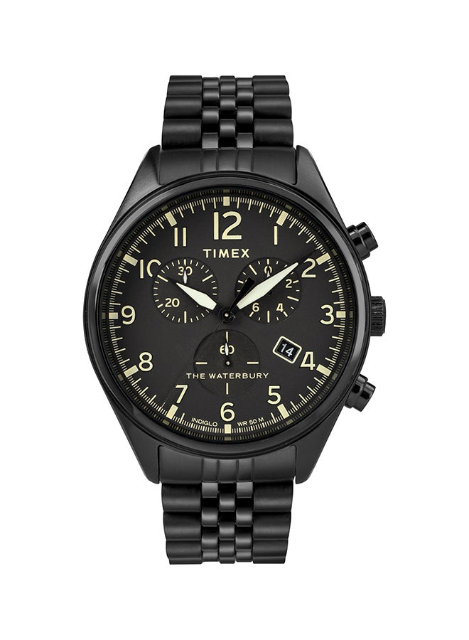 TIMEX men Water Resistant Stainless Steel Analog Watch TW2R88600 - 42 mm - Black - Image 1