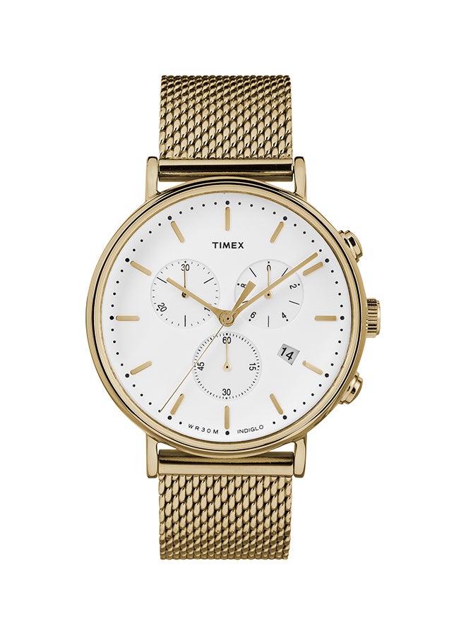TIMEX unisex Fairfield Stainless Steel Chronograph Watch TW2R27200 - Image 1