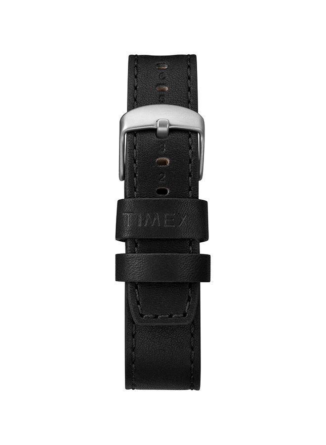 TIMEX - Men's Leather Band Analog Watch TW2R45800 - Image 1