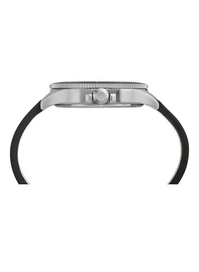 TIMEX - Men's Leather Band Analog Watch TW2R45800 - Image 1
