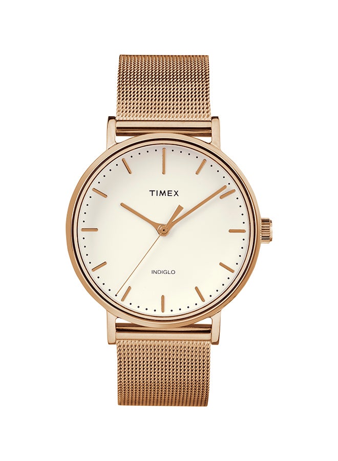 TIMEX women The Fairfield Mesh Analog Wrist Watch TW2R26400 - Image 1
