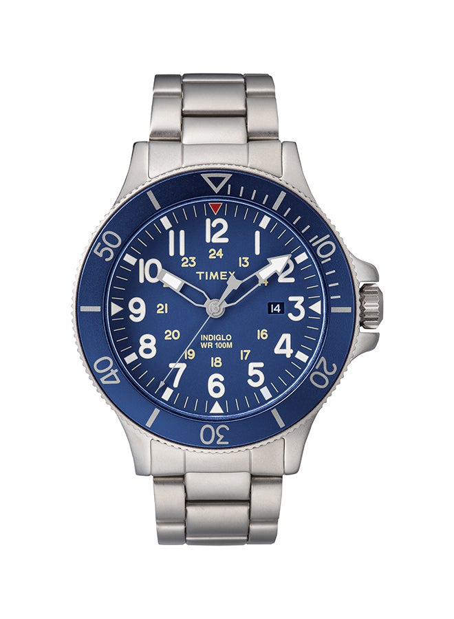 تيميكس ساعة يد ألايد بعقارب وسوار من الستانلس ستيل طراز TW2R46000 men - Image 1