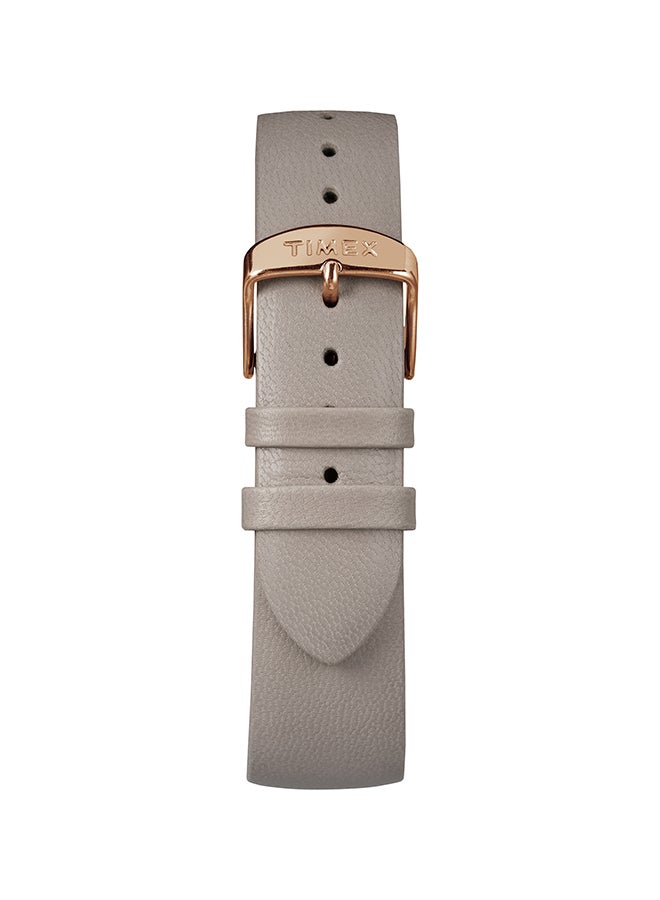 TIMEX women Style Elevated Leather Analog Wrist Watch TW2R49500 - Image 2