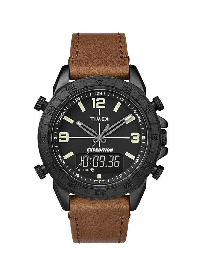 TIMEX men Exp Metal Combo Leather Analog Wrist Watch TW4B17400 - Image 1