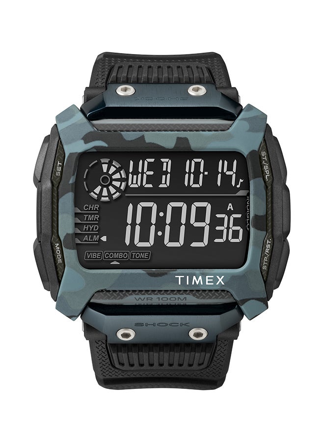 TIMEX - Men's Command Silicone Digital Wrist Watch TW5M18200 - Image 1