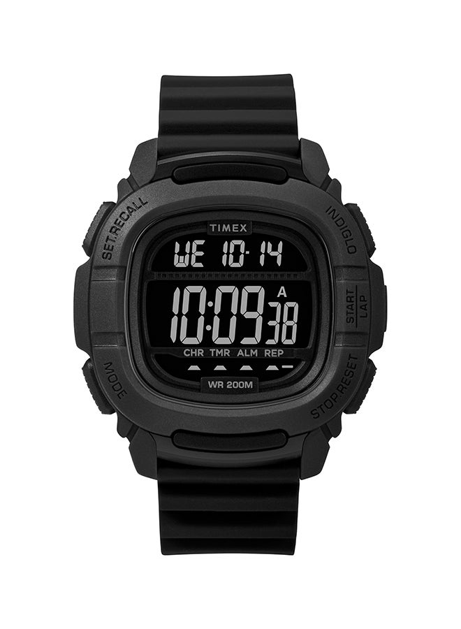 TIMEX men Silicone Digital Wrist Watch TW5M26100 - Image 1