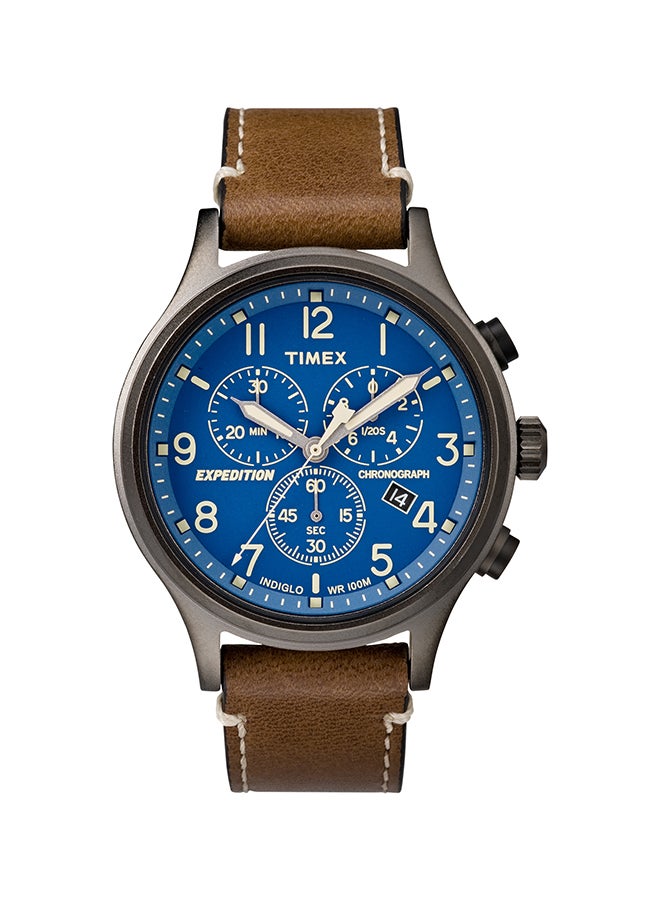 TIMEX men Leather Chronograph Watch TW4B09000 - Image 1