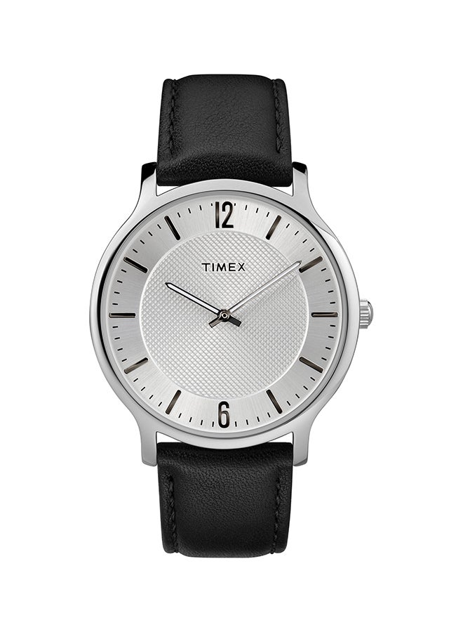 TIMEX men Leather Strap Analog Wrist Watch TW2R50000 - Image 1