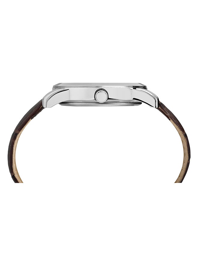 تيميكس ساعة يد بعقارب وسوار من الجلد طراز TW2R86900 men  - Image 3