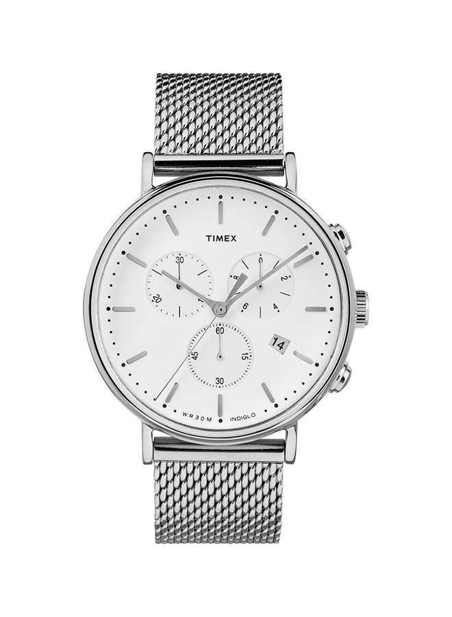 TIMEX - men Metal Strap Chronograph Wrist Watch TW2R27100 - Image 1
