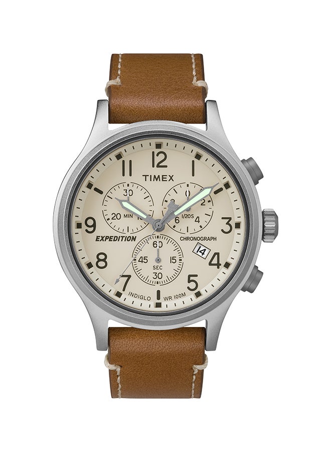 تيميكس ساعة يد كرونوغراف بسوار من الجلد طراز TW4B09200 men - Image 1