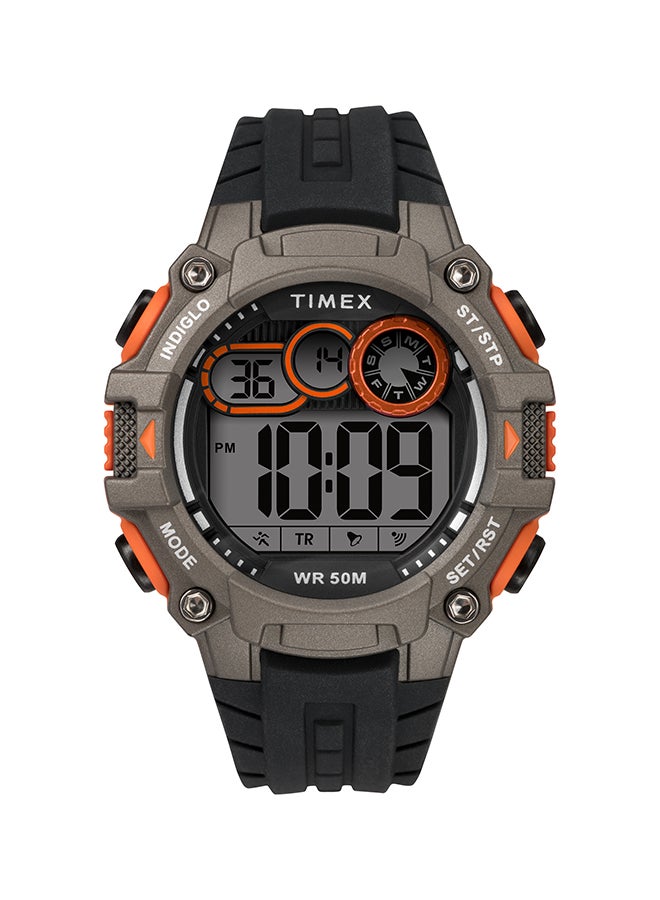 TIMEX men Silicone Strap Digital Wrist Watch TW5M27200 - Image 1