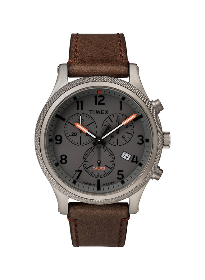 TIMEX - Men's Allied LT Chronograph Watch TW2T32800VQ - 42 mm - Brown - Image 1