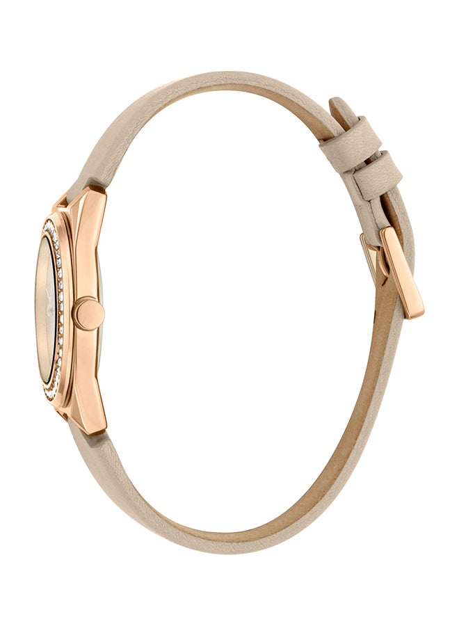 ESPRIT Women's Leather Analog Wrist Watch ES1L148L0035  - Image 3