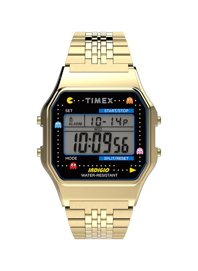 تيميكس ساعة يد رقمية بسوار من الاستانلس ستيل - Image 1