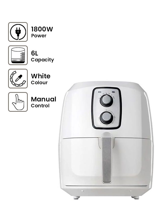 ALSAIF-ELEC Electric Air Fryer 6.0 L 1800.0 W AL7201 White - Image 1