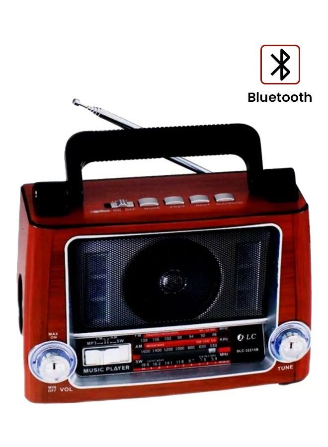 DLC Portable Bluetooth Radio DLC-32215B Red/Black  - Image 1