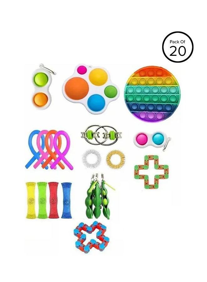 Rock Pow Push Pop Bubble Sensory Fidget Toy Set - Image 1