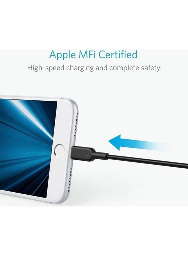 Anker - PowerLine II Lightning To USB Charging Cable Black - Image 1