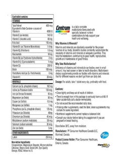 Pfizer Centrum Complete From A To Z Supplement - 100 Tablets  - Image 3
