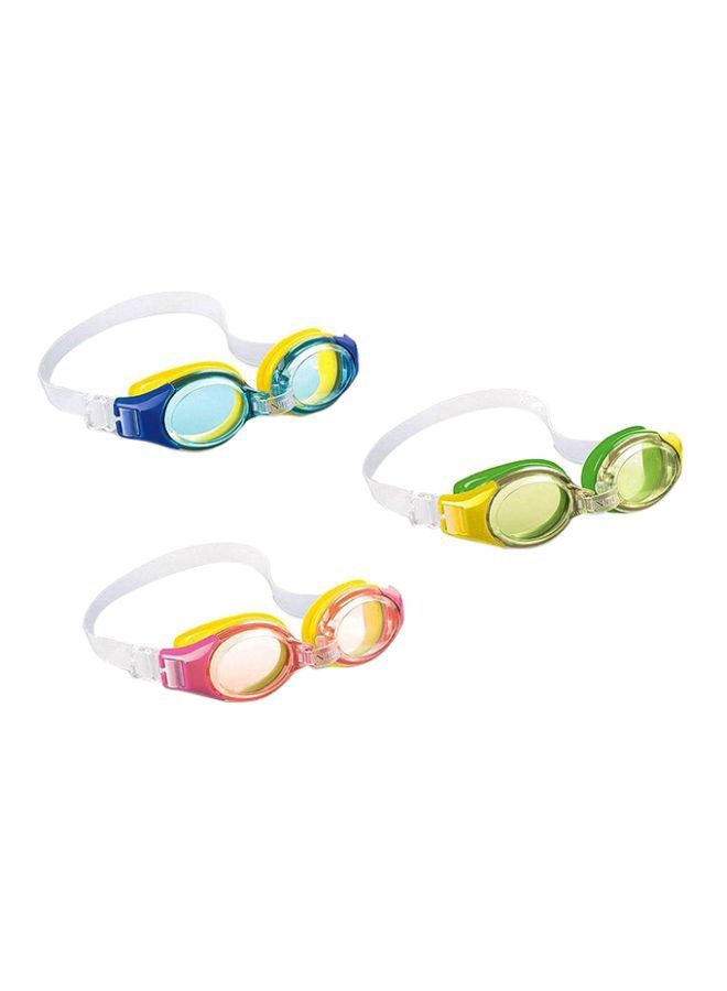 INTEX 3-Piece Swimming Goggles Set 1.1x1.1cm - Image 1