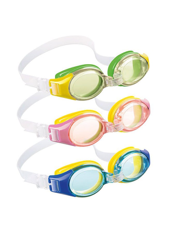 INTEX 3-Piece Swimming Goggles Set 1.1x1.1cm - Image 3