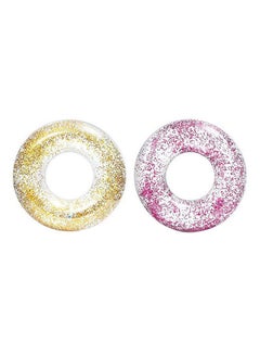 Glitter Donut Shape Inflatable Pool Float
