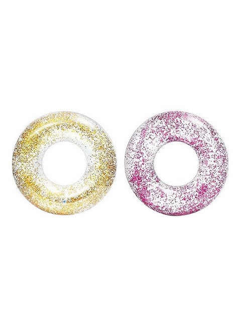 Glitter Donut Shape Inflatable Pool Float