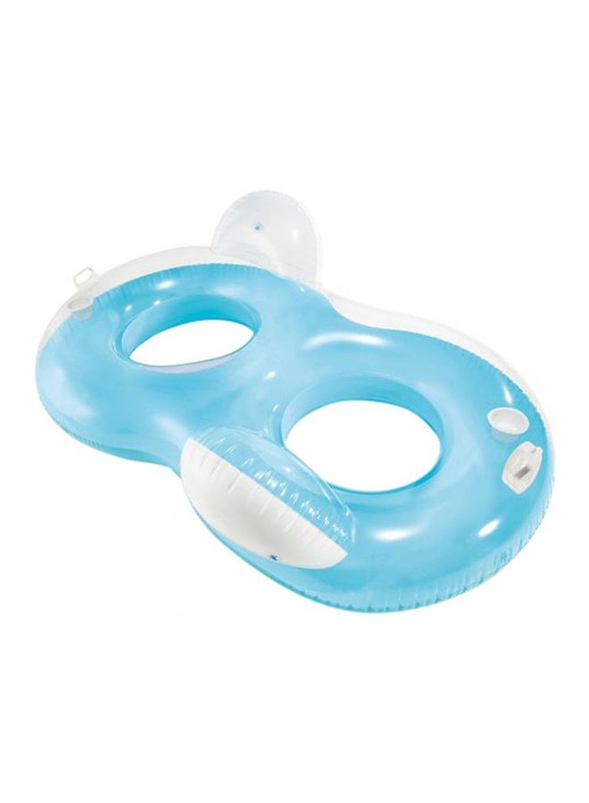 INTEX Double Ring Inflatable Pool Float 198x117cm - Image 1