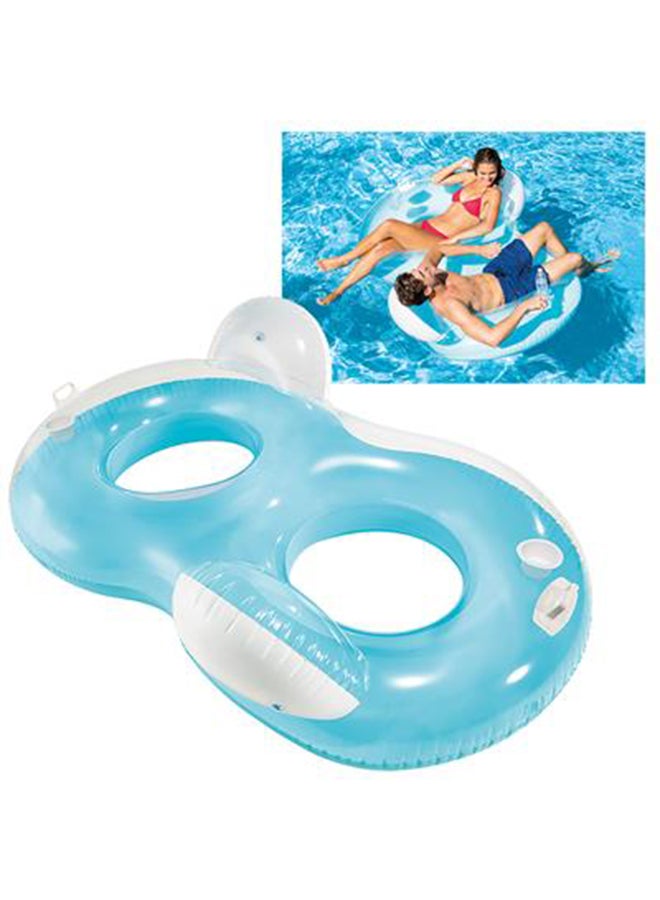 INTEX Double Ring Inflatable Pool Float 198x117cm - Image 2