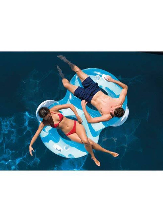 INTEX Double Ring Inflatable Pool Float 198x117cm - Image 5