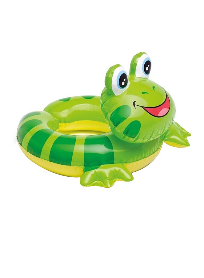 انتكس حلقة سباحة عائمة قابلة للنفخ بشكل ضفدع