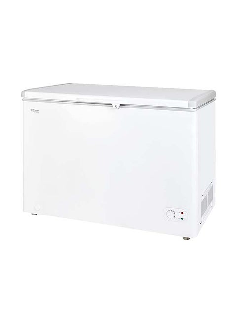 Single Door Chest Freezer, Capacity Esma 350 / Gross 450 Liters, Aluminium Lining, 1 Basket, Lamp, Lock & Key, Castor SGF 444HM White