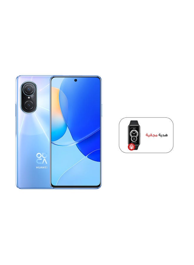HUAWEI Nova 9 SE Dual Sim 8GB RAM 128GB ROM 4G LTE Crystal Blue With Huawei Band 6  - Image 1