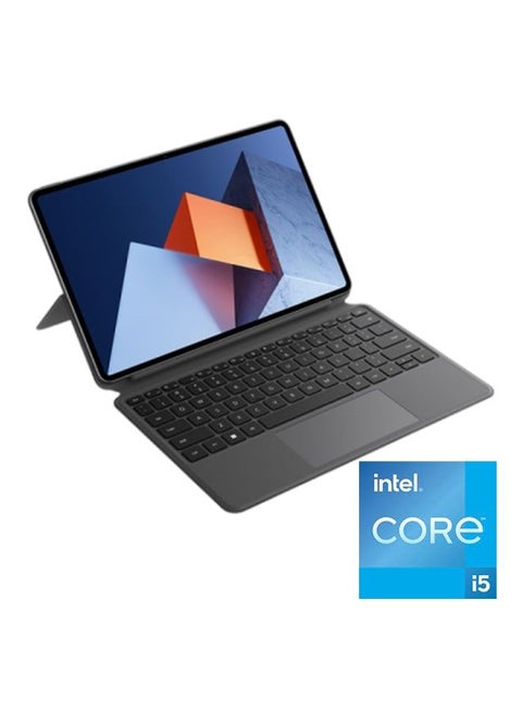 MateBook E 2-In-1 Laptop With 12.6-Inch Display, Core i5-1130G7 Processor / 8GB RAM / 256GB SSD / Intel Iris Xe Graphics / Windows 11 English/Arabic Space Grey