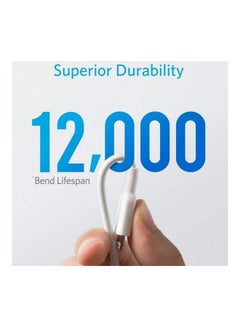 آنكر كابل شحن باورلاين 2 من لايتنينج إلى USB أبيض  - Image 3