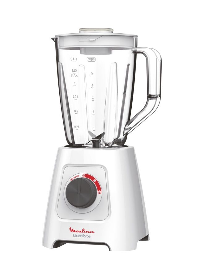 Moulinex Blender | BlendForce Blender Smoothie Maker  | Mixer |   2 attachments | Glass Jug | Grinder and chopper accessories Powelix Technology | 2 Years Warranty 2 L 600 W LM42X127 White - Image 2