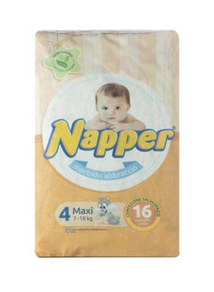 Baby Diapers, Size 4, Maxi, 7-18 Kg, 16 Count