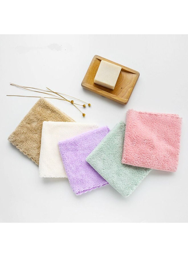 Cotton Hand Towels Multicolour 30x30cm - Image 3