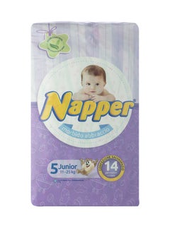 Baby Diapers, Size 5, Junior, 11-25 Kg, 14 Count