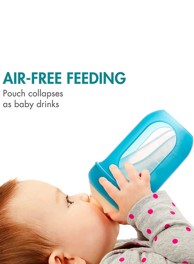 BOON 3-Piece Nursh Feeding Bottle Set (0M+) 4ounce - Assorted - Image 2