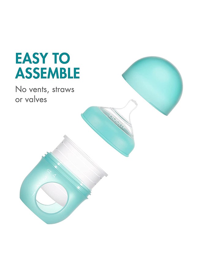 BOON 3-Piece Nursh Feeding Bottle Set (0M+) 4ounce - Assorted - Image 3