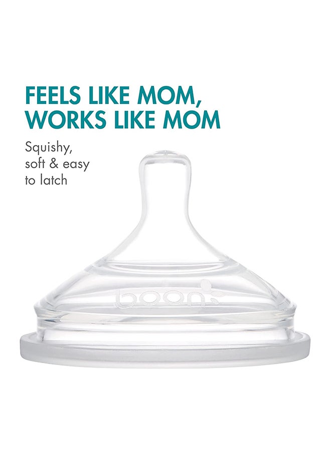 BOON 3-Piece Nursh Feeding Bottle Set (0M+) 4ounce - Assorted - Image 5