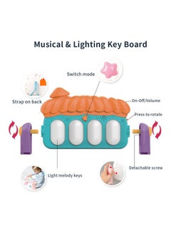 Generic 2-In-1 Baby Kick And Play Piano Gym Mat Rack 29.5x23.6x17.7inch  - Image 2