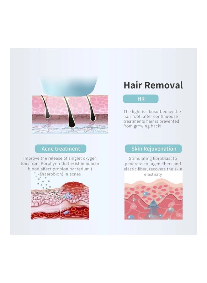 DEESS - Ice Cooling IPL Hair Removal Device With 3 Lamps Multicolour - Image 1