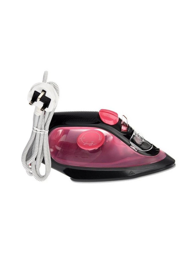 BRAUN Texstyle 1 Steam Iron 220 ml 2000 W SI1070PU Black/Pink  - Image 1