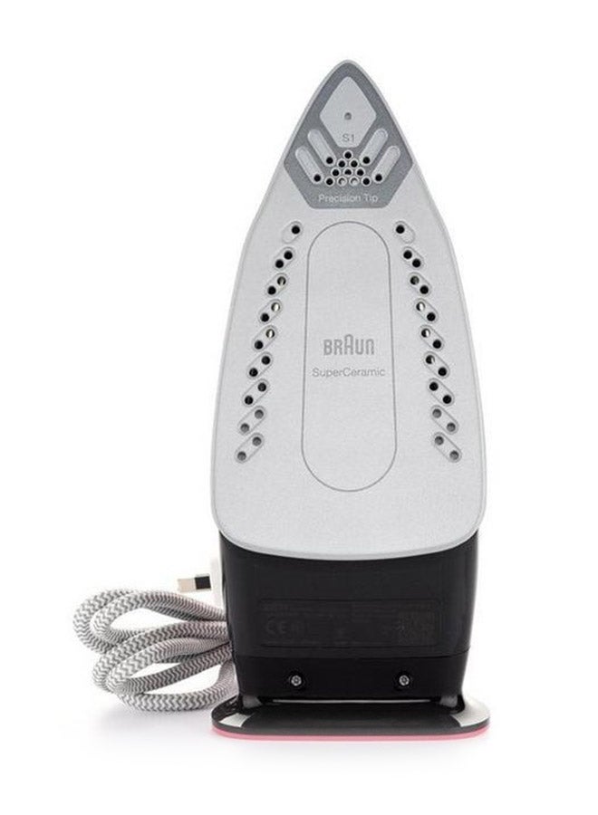 BRAUN Texstyle 1 Steam Iron 220 ml 2000 W SI1070PU Black/Pink  - Image 4