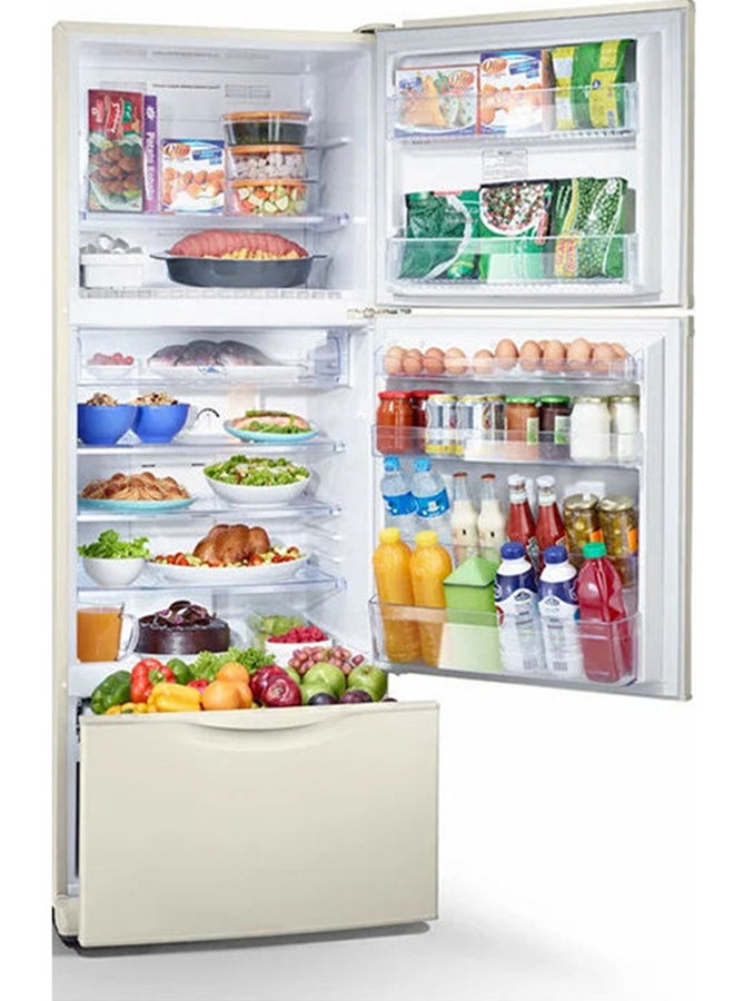 Refrigerator No Frost 351 Liter, 3 Doors 220 W GR-EFV45-G Gold