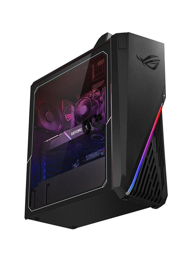 كمبيوتر مكتبي روج ستريكس للألعاب بمعالج كور i7-11700KF وذاكرة رام سعة 16 جيجابايت ومحرك أقراص صلبة سعة 1 تيرابايت ومحرك أقراص SSD سعة 256 جيجابايت وبطاقة رسومات إنفيديا جيفورس 1660Ti سعة 6 جيجابايت/W10 أسود